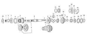 Andrews Mainshaft For 4-Speed Big Twin (8) Motorcycle Street - 208700
