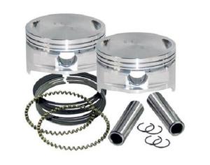 S&S Cycle Forged Piston Kit For 106CI. Stroker Kit - Std Bore 3 7/8in. - .005in. Oversized Motorcycle Street - 92-1214