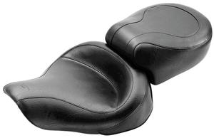 Mustang Wide Super Touring One-Piece Vintage Seat - No Studs Motorcycle Street - 75111