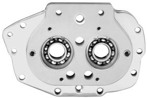 JIMS Trap Door Assembly With Exhaust Mount For Small Bearing - Polished Motorcycle Street - 2347-7B