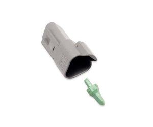 Namz Deutsch Receptacle - 3-Pin - Gray Motorcycle Street - DR-3G