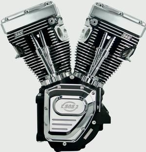 S&s Cycle Engine, Assembled T124 W/o Induciton Ignition Engine Components - 310-0282A