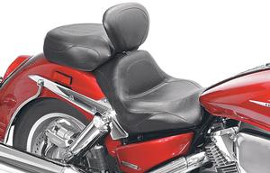 Mustang Sport Touring Two-Piece Seat With Driver Backrest - Vintage Motorcycle Street - 79271