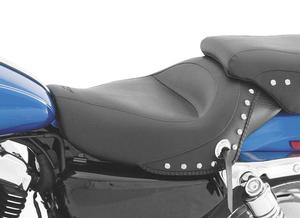 Mustang Vintage Solo Seat - Chrome Studs - 12.5in. Motorcycle Street - 76154
