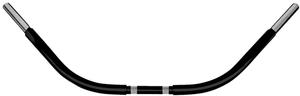 Wild 1 1 1/4in. Chubby Handlebar - Beach Bar - Black Motorcycle Street - WO550B