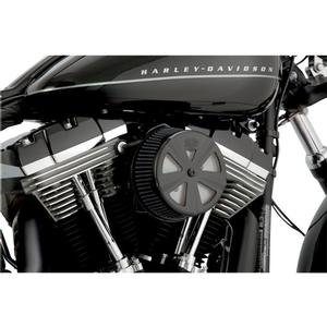 Vance & Hines Vo2 Air Filter Cover - Skullcap Crown - Black Motorcycle Street - 71019