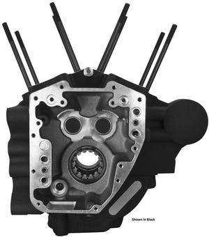 S&S Cycle Super Stock T2 Crankcase - 4 1/8in. Bore/stock Bolt Pattern - Wrinkle Black Motorcycle Street - 310-0369