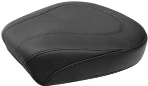 Mustang Wide Tripper Passenger Seat - Smooth - Black Motorcycle Street - 76701