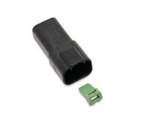 Namz Deutsch Receptacle - 4-Pin - Black Motorcycle Street - DR-4B