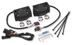 ACCEL Stealth Supercoil - Black With Polished Fins Motorcycle Street - 140414B