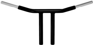 Wild 1 1 1/4in. Chubby Psycho Handlebar - 12in. Chopper T-bar - Bla Motorcycle Street - WO564B