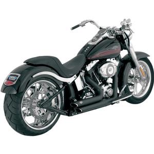 Vance & Hines Shortshots Staggered Exhaust System - Black Motorcycle Street - 47221