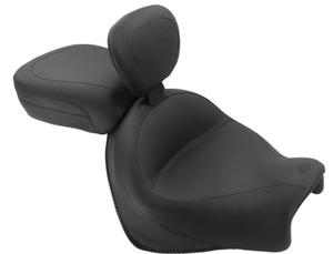 Mustang Two-Piece Seat With Driver Backrest - Vintage Motorcycle Street - 79781