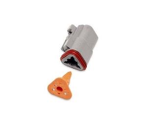 Namz Deutsch Plug - 3-socket - Gray Motorcycle Street - DP-3G