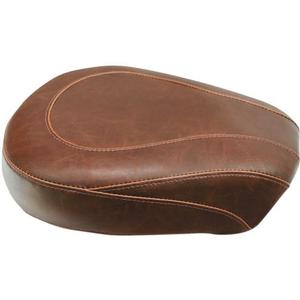 Mustang Wide Tripper Passenger Seat - Smooth - Brown Motorcycle Street - 76721