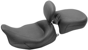 Mustang Vintage Super Solo Seat With Driver Backrest Motorcycle Street - 79446