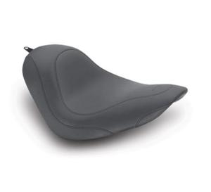 Mustang Wide Tripper Solo Seat - Smooth - Black Motorcycle Street - 76740
