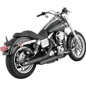 Vance & Hines Twin Slash 3in. Slip-Ons - Black Motorcycle Street - 46837