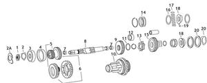 Andrews 1.35:1 3rd Gear Set - Needle Roller Style - Close Ratio (10) Motorcycle Street - 203365