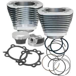 S&S Cycle 106in. Big Bore Kit - Silver Powder-Coat Motorcycle Street - 910-0202