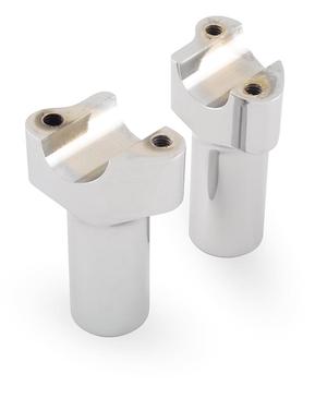 Wild 1 Chubby Risers - 3.5 High - Chrome Motorcycle Street - WO529