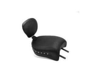 Mustang Studded Wide Touring Passenger Seat With Reciever For Passenger Backrest Motorcycle Street - 79763