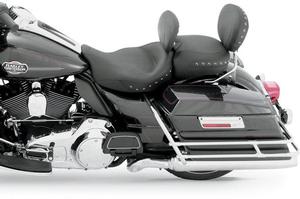 Mustang Studded Super Solo Seat With Removable Driver Backrest - Black Studs Motorcycle Street - 79448