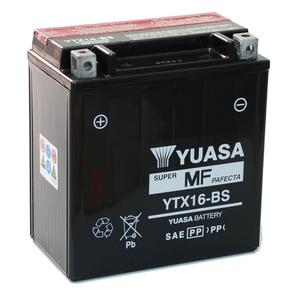 Yuasa YTX16-BS Maintenance Free Battery VRLA Motorcycle Batteries Motorcycle Street - YUAM32X6S