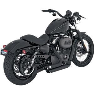 Vance & Hines Shortshots Staggered Exhaust System - Black Motorcycle Street - 47219