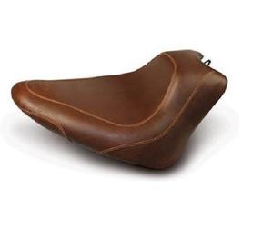 Mustang Wide Tripper Solo Seat - Smooth - Brown Motorcycle Street - 76764