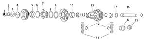 Andrews 1st And 2nd Gear Countershaft Clutch Gear Motorcycle Street - 205120