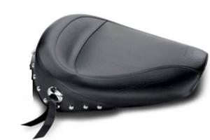 Mustang Vintage Solo Seat - Chrome Studs - 12.5in. Motorcycle Street - 75700