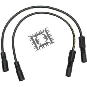 ACCEL 8mm Spark Plug Wire Set - Black Motorcycle Street - 171110-K