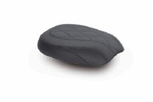 Mustang Wide Tripper Passenger Seat - Diamond Stitch - Black Motorcycle Street - 76763