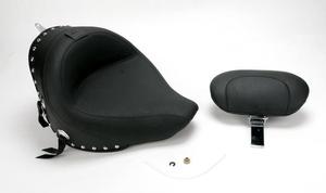 Mustang Studded Wide Solo Seat With Removable Backrest Motorcycle Street - 79532