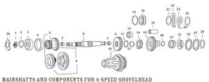 JIMS Transmission Main Bearing Race (ref# 16) - Standard Motorcycle Street - 35125-37