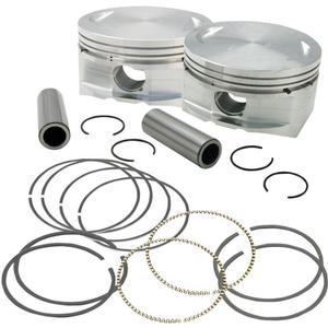 S&S Cycle Forged Piston Kit For 95CI. Big Bore Kit - Standard Bore 3 7/8in. - .005in. Oversized Motorcycle Street - 92-1204