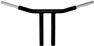 Wild 1 1 1/4in. Chubby Psycho Handlebar - 10in. Chopper T-bar - Bla Motorcycle Street - WO563B