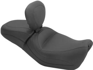 Mustang One-Piece Touring Seat With Driver Backrest Motorcycle Street - 79786