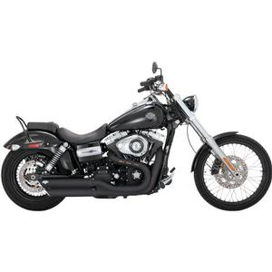 Vance & Hines Twin Slash 3in. Slip-Ons - Black Motorcycle Street - 46845