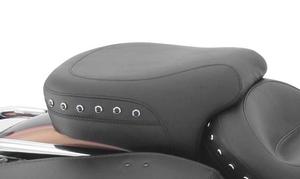 Mustang Studded Wide Rear Seat - Black Studs Motorcycle Street - 75579