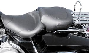 Mustang Wide Touring Solo Seat - No Studs Motorcycle Street - 75459