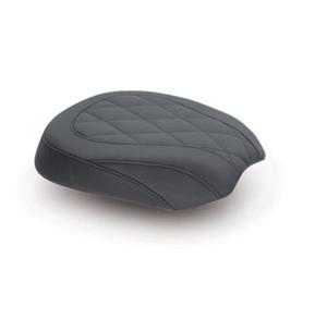 Mustang Wide Tripper Passenger Seat - Diamond Stitch - Black Motorcycle Street - 76743