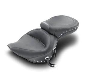 Mustang Wide Super Touring One-Piece Studded Seat Motorcycle Street - 76403