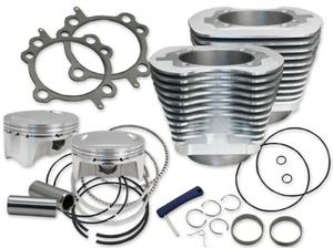 S&S Cycle 107in. Big Bore Kit - Silver Powder-Coat Motorcycle Street - 910-0480