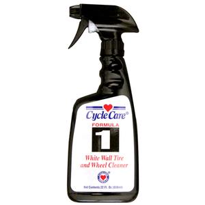 Cycle Care Formula 1 White Wall Tire Cleaner 22OZ Tire Tube