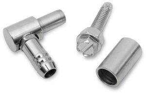 Yost Performance Hi-Flow Fuel Nipple - Single Outlet - Stainless Steel Motorcycle Street - CVN3