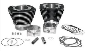 S&S Cycle 98in. Big Bore Kit - Black Powder-Coat Motorcycle Street - 910-0481