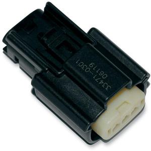 Namz Molex MX 150 Female Connector - 3-Pin - Black Motorcycle Street - NM-33471-0301