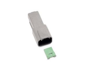 Namz Deutsch Receptacle - 2-Pin - Gray Motorcycle Street - DR-2G